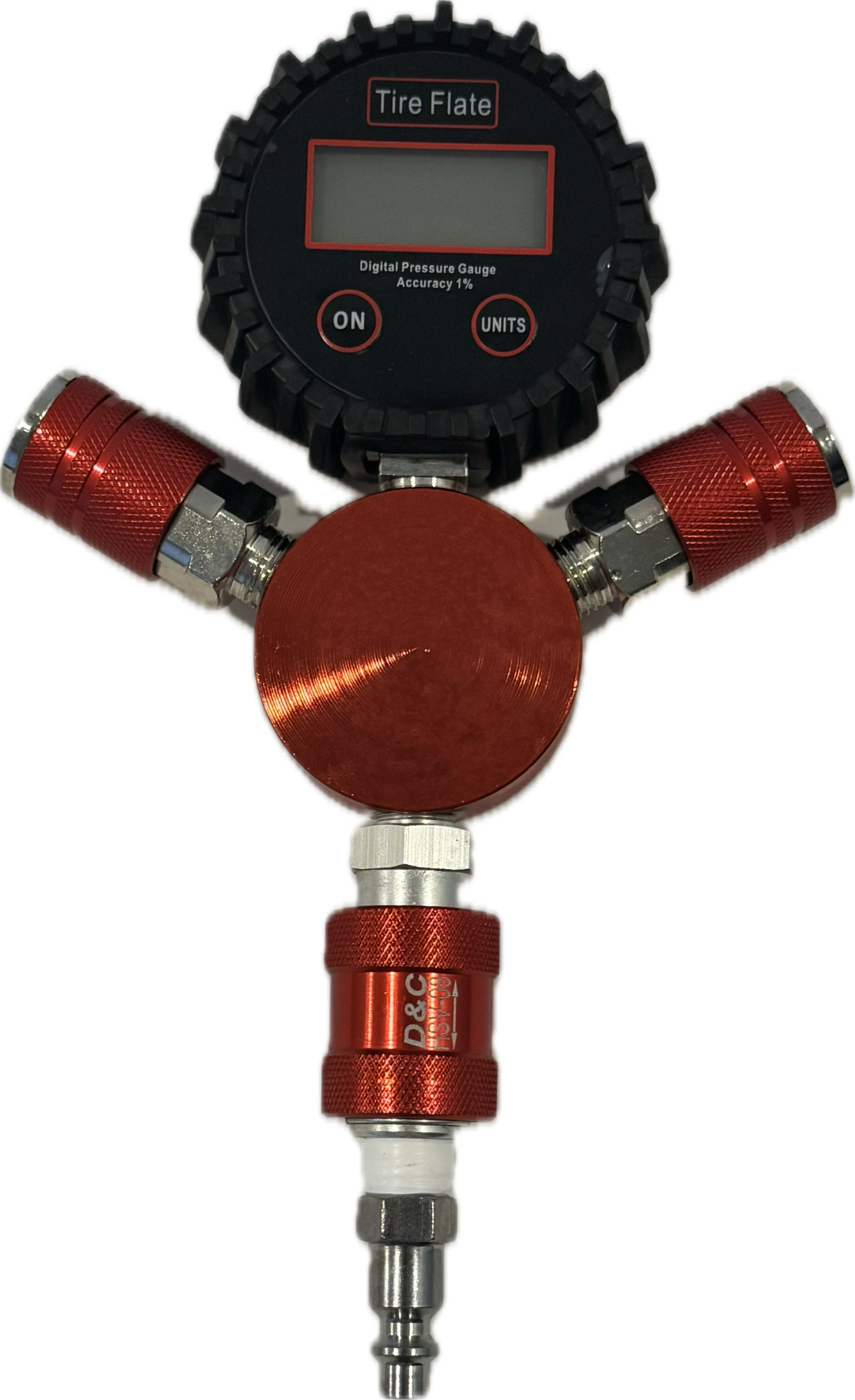 4-Port Air Manifold With Digital Air Guage - Tireflate